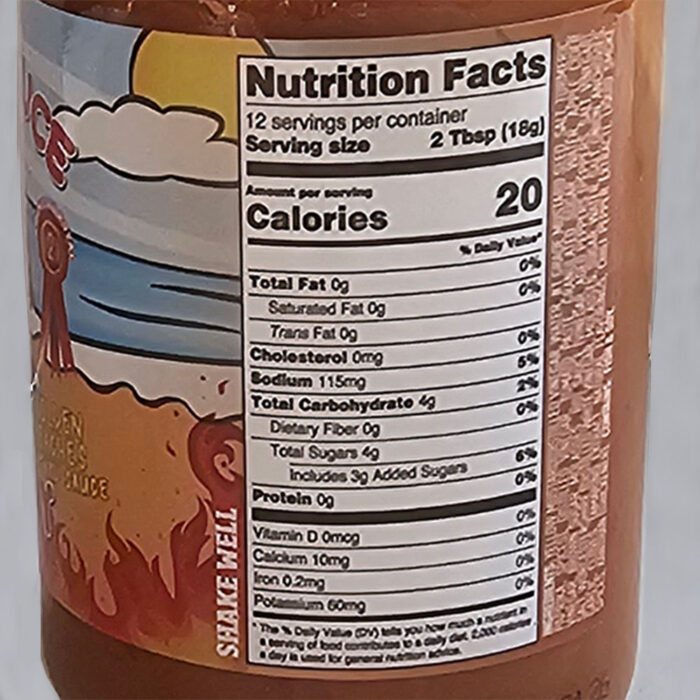 Label Mustard Sauce Golden Beaches