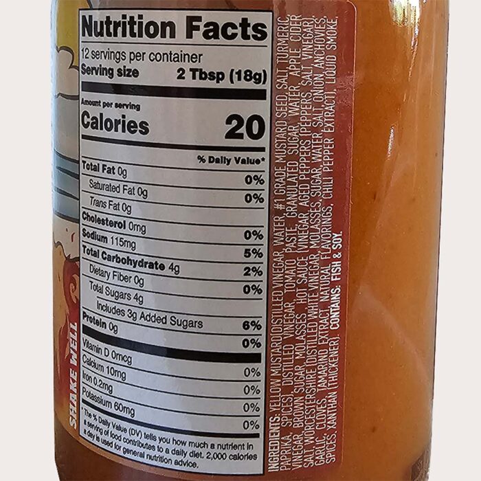 Sauce Golden Beaches Mustard Ingredients