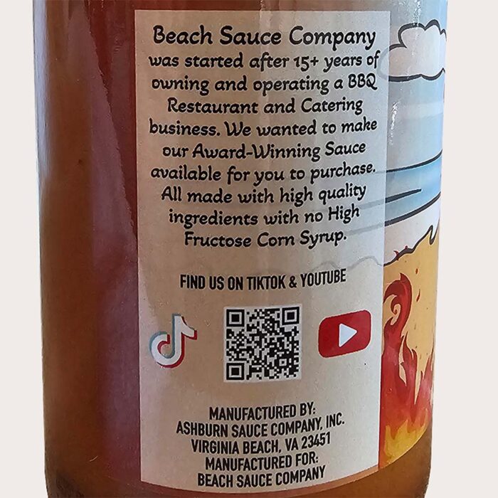 Sauce Golden Beaches Mustard Label