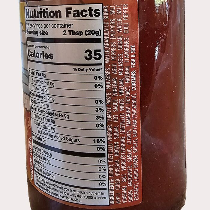 Sauce Sweet Honey Sunrise Ingredients