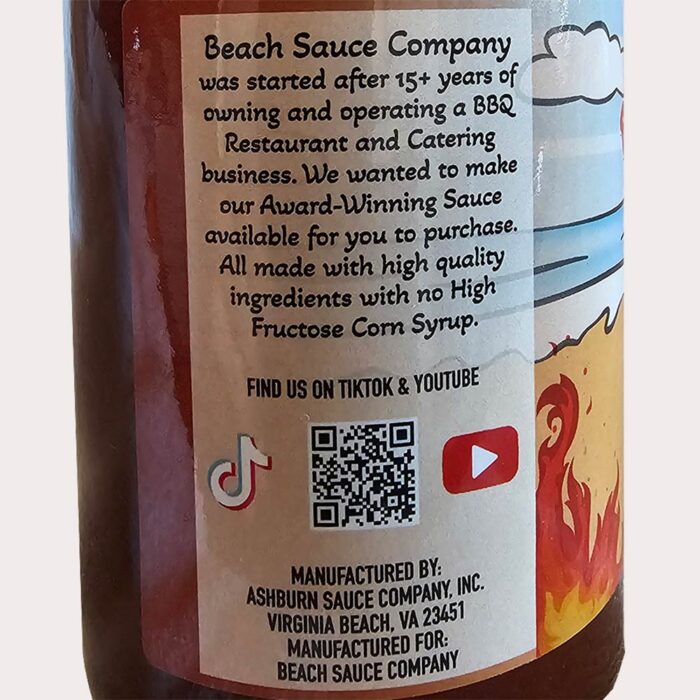 Sauce Sweet Sunrise Label